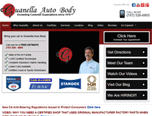 Tablet Screenshot of guanellaautobody.com